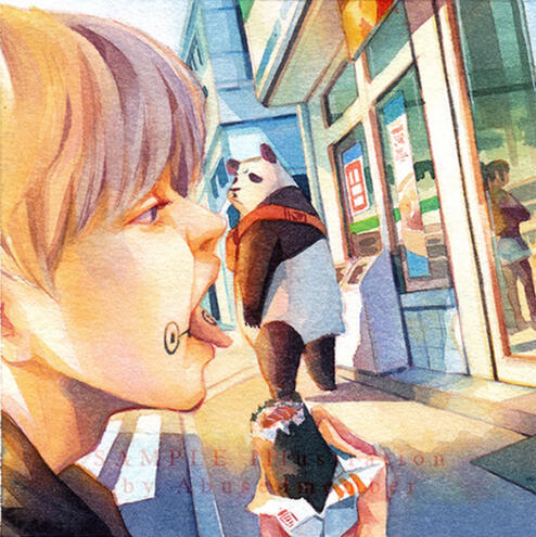 Sample Illustration. 10 x 10 cm.