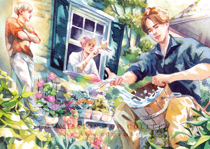 Commission for Colleen. 10.5 x 14.8 cm.