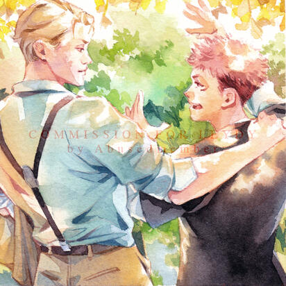 Commission for Leydy. 10 x 10 cm.