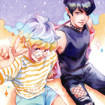 Commission for Ray. 10 x 10 cm.